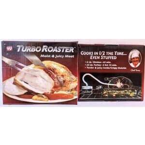 As Seen on TV TURBO ROASTER Moist Juicy Chicken/Turkey In 50% Time Thanksgiving